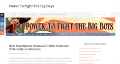 Desktop Screenshot of powertofightthebigboys.com