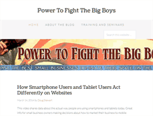Tablet Screenshot of powertofightthebigboys.com